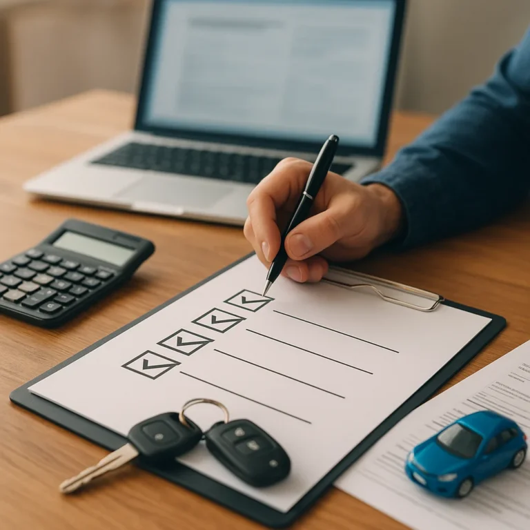 Checklist antes de solicitar um financiamento de veículo sem entrada